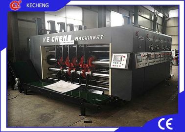 4 Color Corrugated Flexo Printing Machine With Lead Edge Feeder Water Ink
